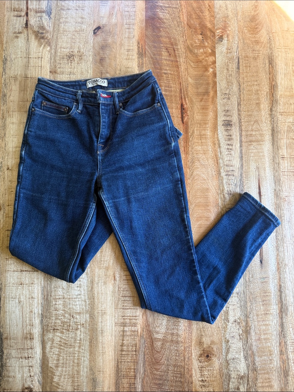 Tobacco Motorwear Kevlar armored jeans women’s 27 high rise skinny